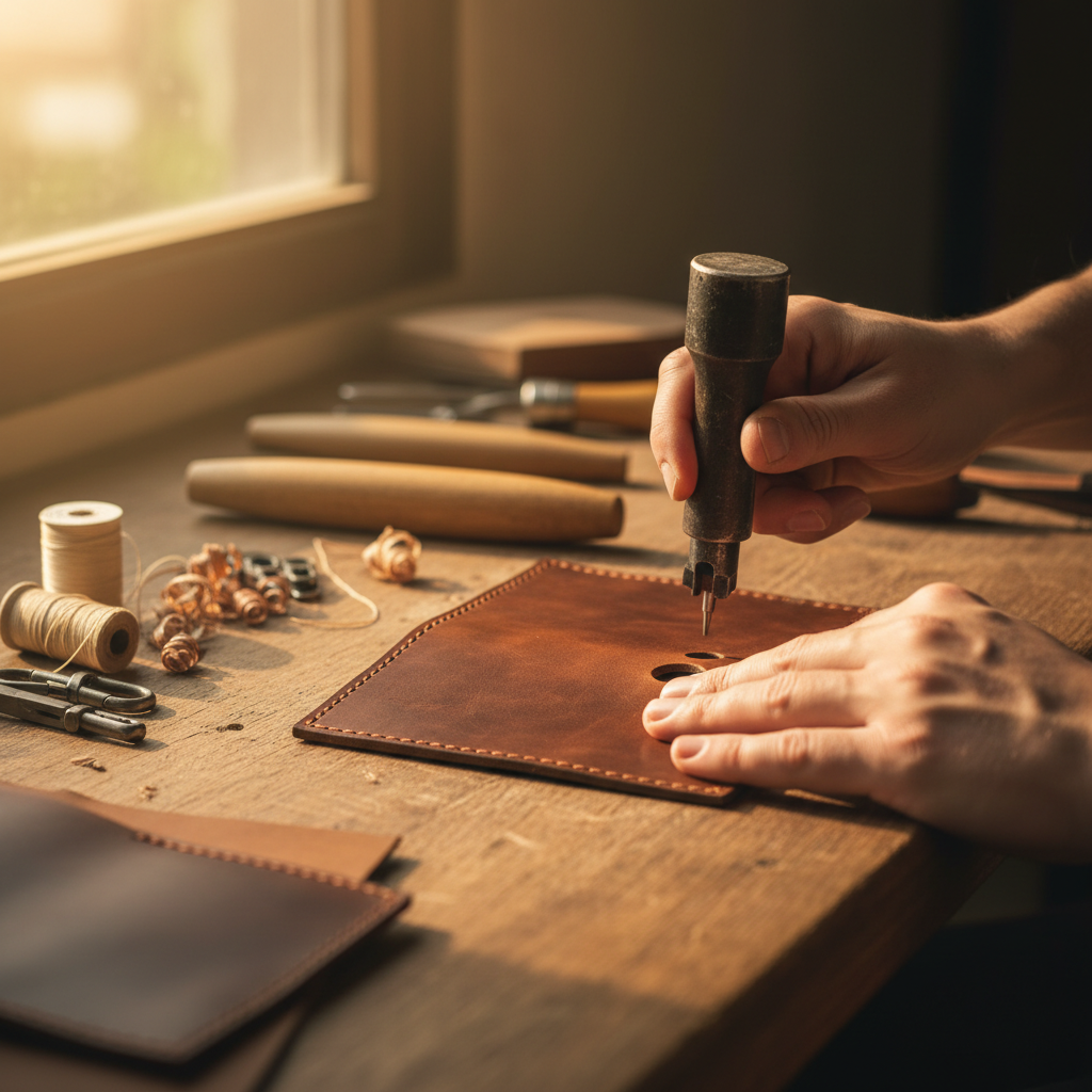 hands at work demonstrating small business craftsmanship, close-up shot